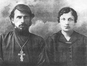 Василий Козырев с женой начало 1920-х годов
